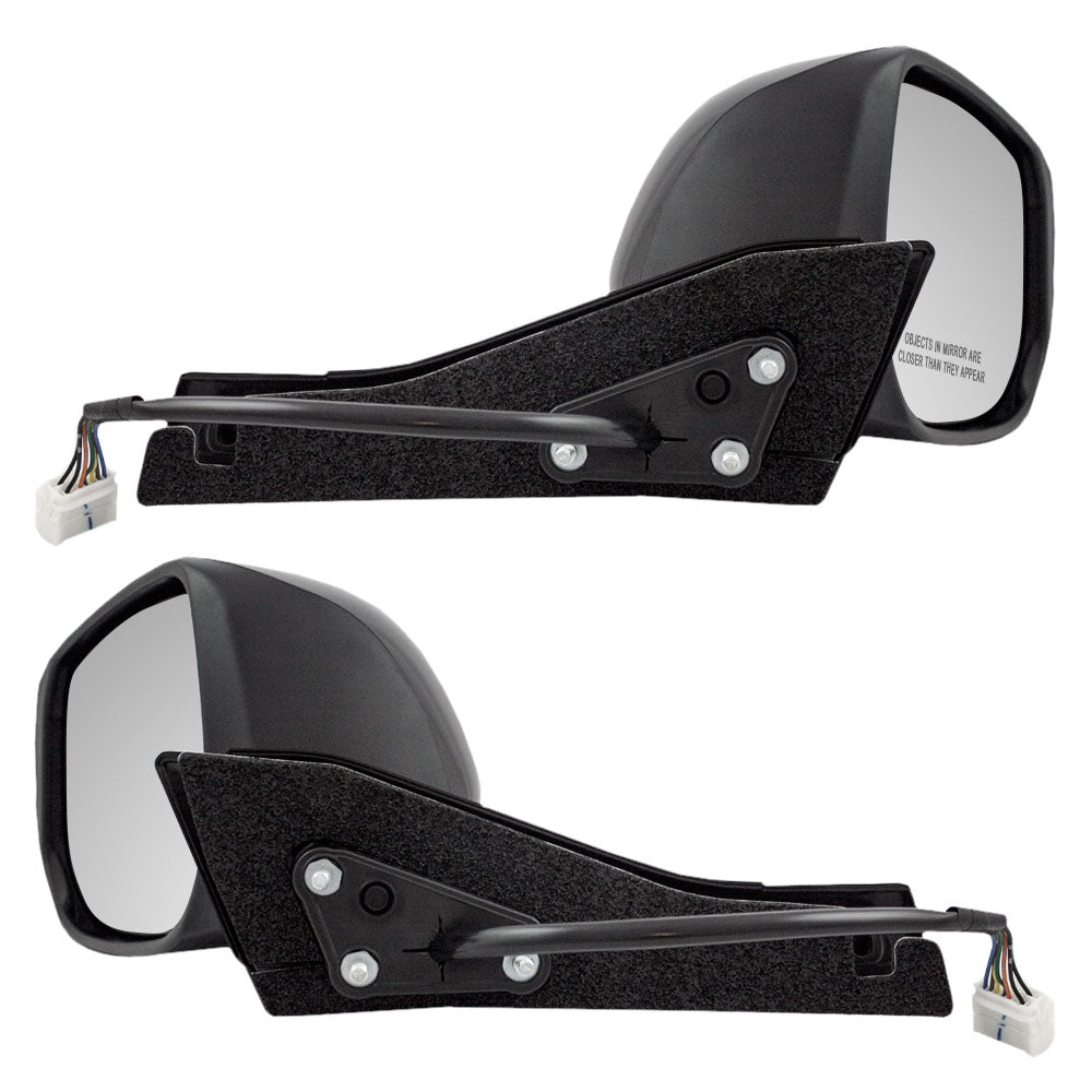 Brock Replacement Driver and Passenger Power Side View Mirror Heated Signal Compatible with 2010-2014 Insight 76250-TM8-316ZD 76200-TM8-316ZD