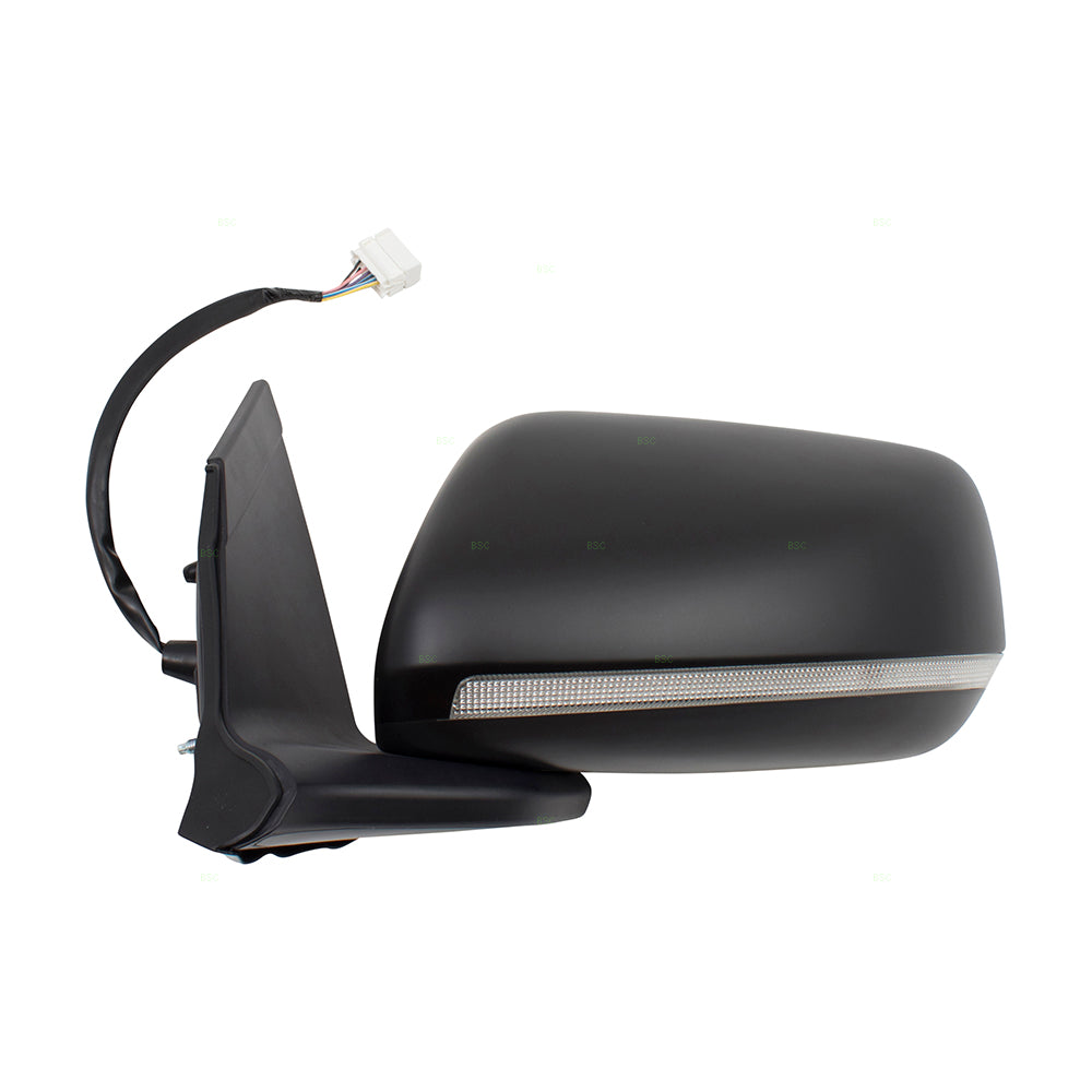 Brock Replacement Drivers Power Side View Mirror Heated Signal Left Compatible with 11-15 CR-Z 76250SZT306