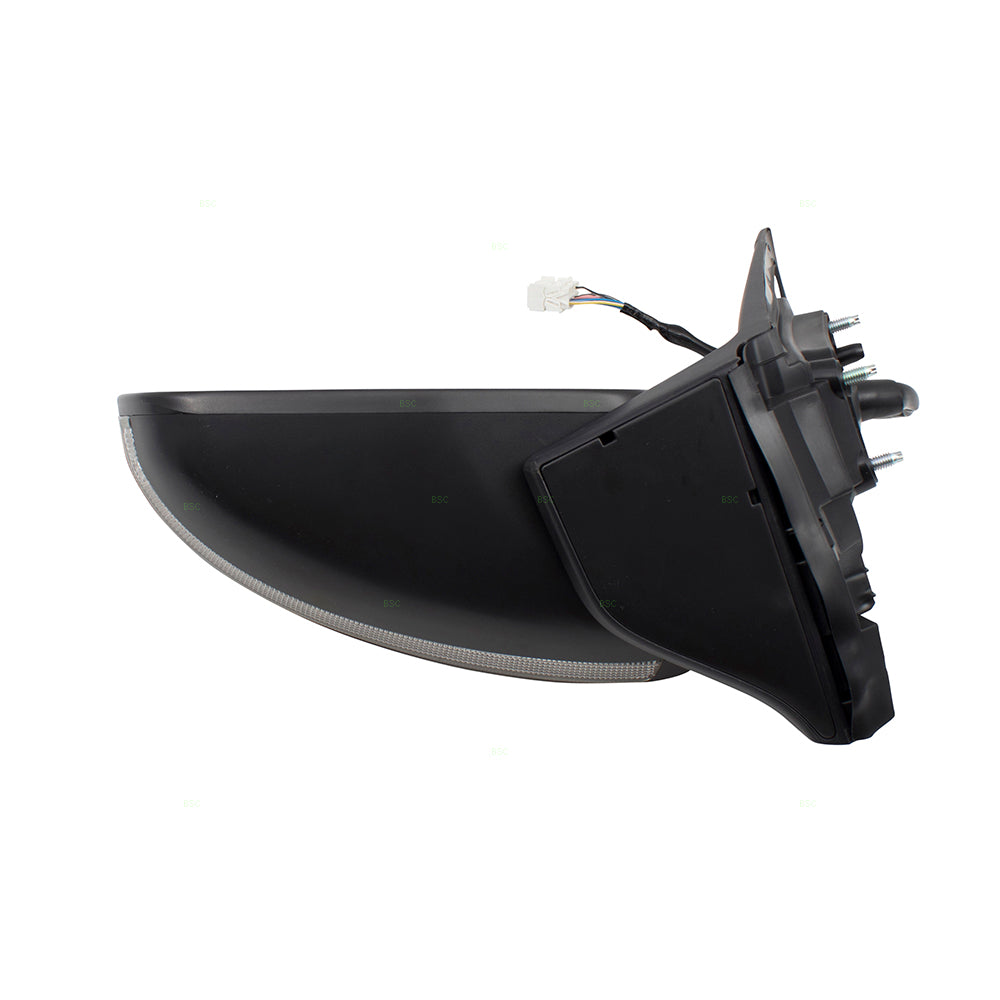 Brock Replacement Drivers Power Side View Mirror Heated Signal Left Compatible with 11-15 CR-Z 76250SZT306