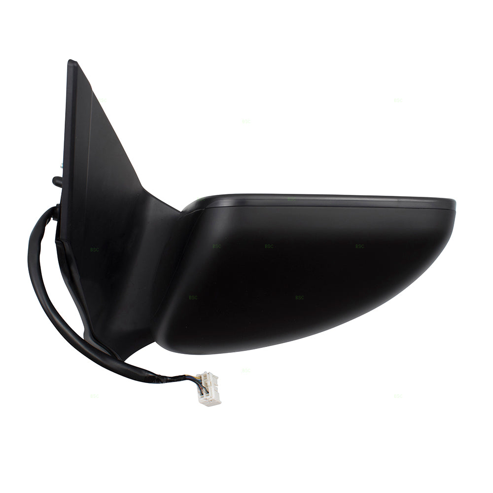 Brock Replacement Drivers Power Side View Mirror Heated Signal Left Compatible with 11-15 CR-Z 76250SZT306