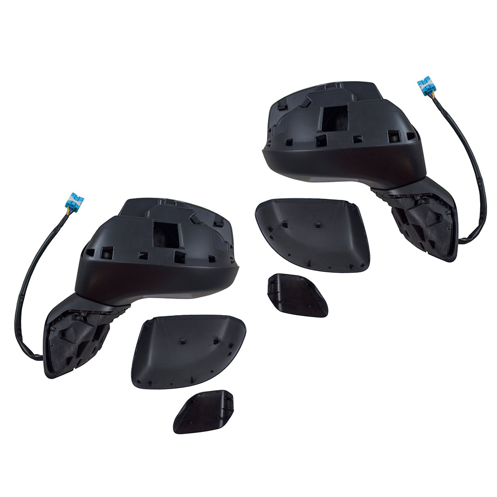 Brock Replacement Driver and Passenger Power Side View Mirrors Heated Compatible with Civic 76258-TR3-A31 76208-TR0-A31