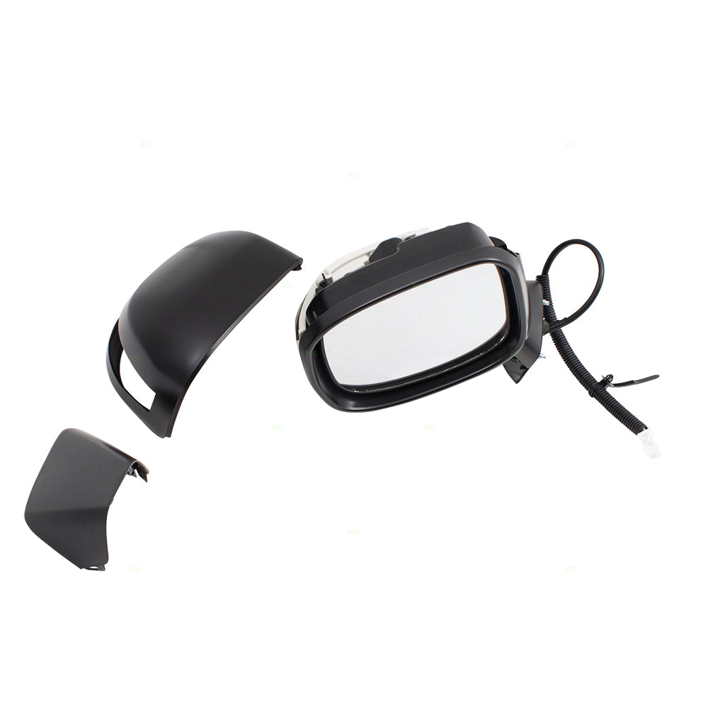 Brock Replacement Drivers Power Side View Mirror w/ Signal Left Compatible with 12-13 Civic Hybrid 76258TR2305 76258TT1305