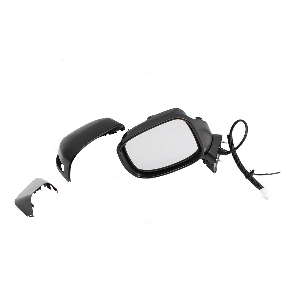 Brock Replacement Drivers Power Side View Mirror w/ Signal Left Compatible with 12-13 Civic Hybrid 76258TR2305 76258TT1305