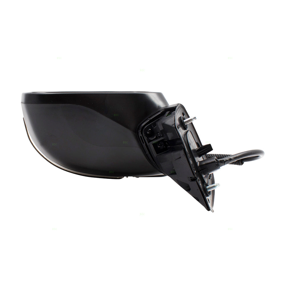 Brock Replacement Drivers Power Side View Mirror w/ Signal Left Compatible with 12-13 Civic Hybrid 76258TR2305 76258TT1305