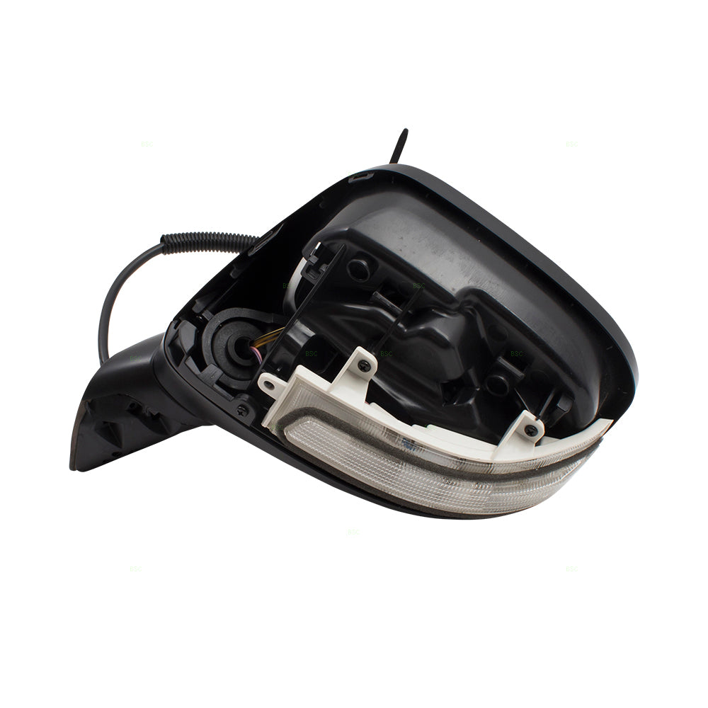 Brock Replacement Drivers Power Side View Mirror w/ Signal Left Compatible with 12-13 Civic Hybrid 76258TR2305 76258TT1305