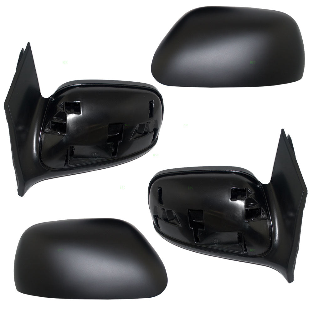 Brock Replacement Pair Set Power Side View Mirrors Heated Compatible with Civic Coupe 76250-SVA-C21ZD 76200-SVA-C21ZD