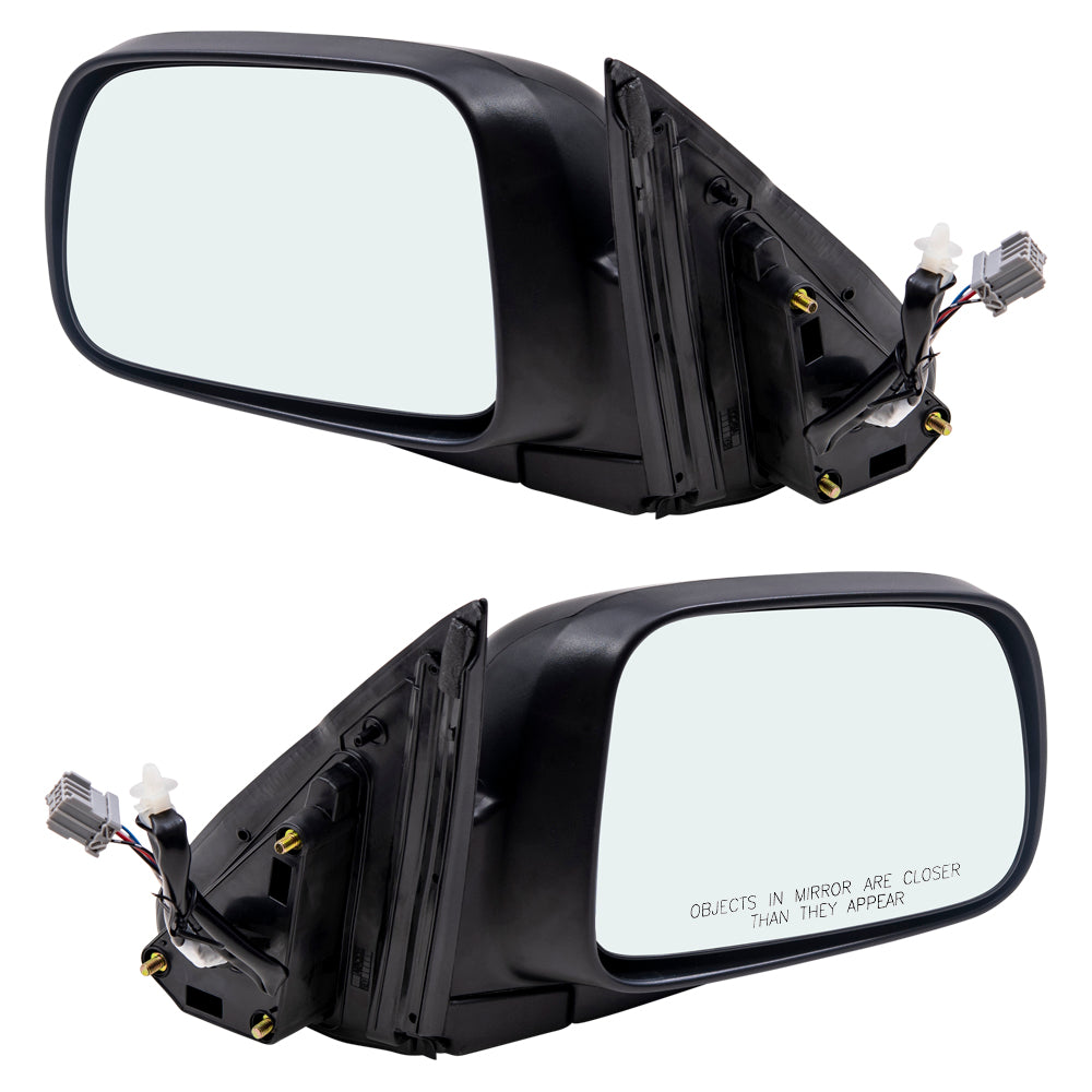 Brock Replacement Driver and Passenger Power Side View Mirrors Heated Textured Compatible with CR-V SUV 76250-S9A-A12ZA 76200-S9A-A12ZA