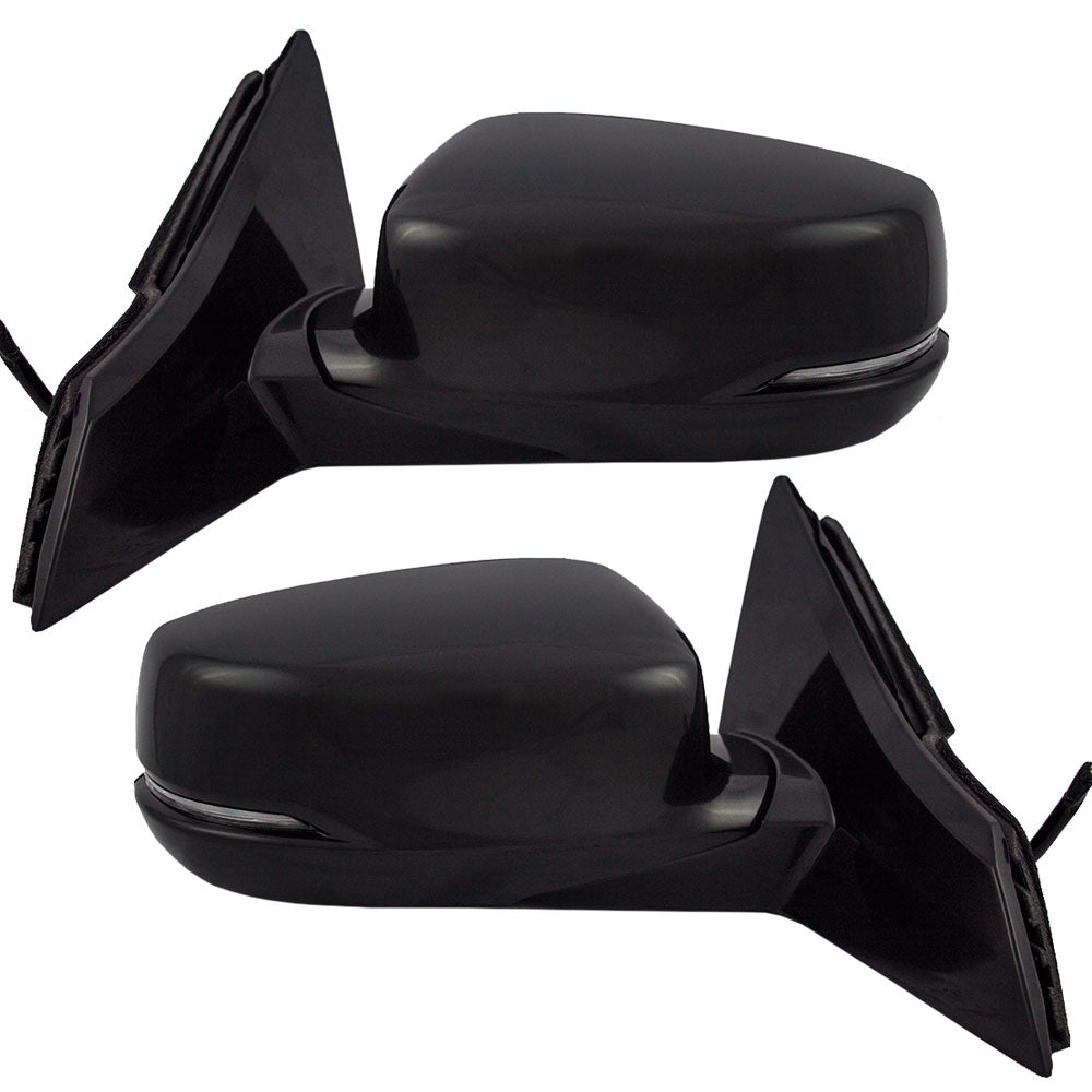 Brock Replacement Driver and Passenger Power Side View Mirrors Heated with Signal Compatible with 2013-2016 Accord Coupe 76250-T3L-A51ZE 76200-T3L-A51ZE