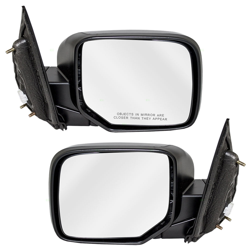 Brock Replacement Driver and Passenger Power Side View Mirrors Heated Compatible with Pilot SUV 76258-SZA-A11ZA 76208-SZA-A11ZA