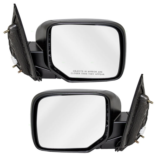 Brock Replacement Driver and Passenger Power Side View Mirrors Heated Compatible with Pilot SUV 76258-SZA-A11ZA 76208-SZA-A11ZA
