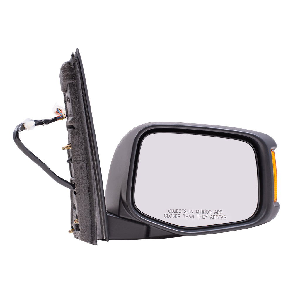 Brock Replacement Passengers Power Side View Mirror Heated Memory Signal Compatible with Odyssey Van 76200-TK8-A31ZA