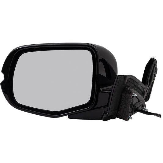 2017-2020 Honda Ridgeline Black Edition/RTL-E Power Door Mirror Assembly Paint To Match Black Manual Folding With Heat-Memory Without Signal-Auto Dimming LH