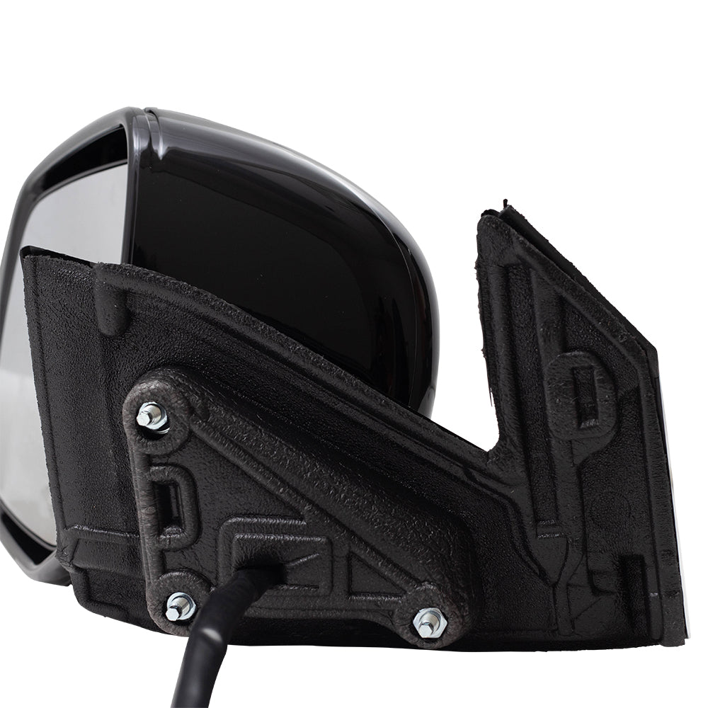 2017-2020 Honda Ridgeline Black Edition/RTL-E Power Door Mirror Assembly Paint To Match Black Manual Folding With Heat-Memory Without Signal-Auto Dimming LH