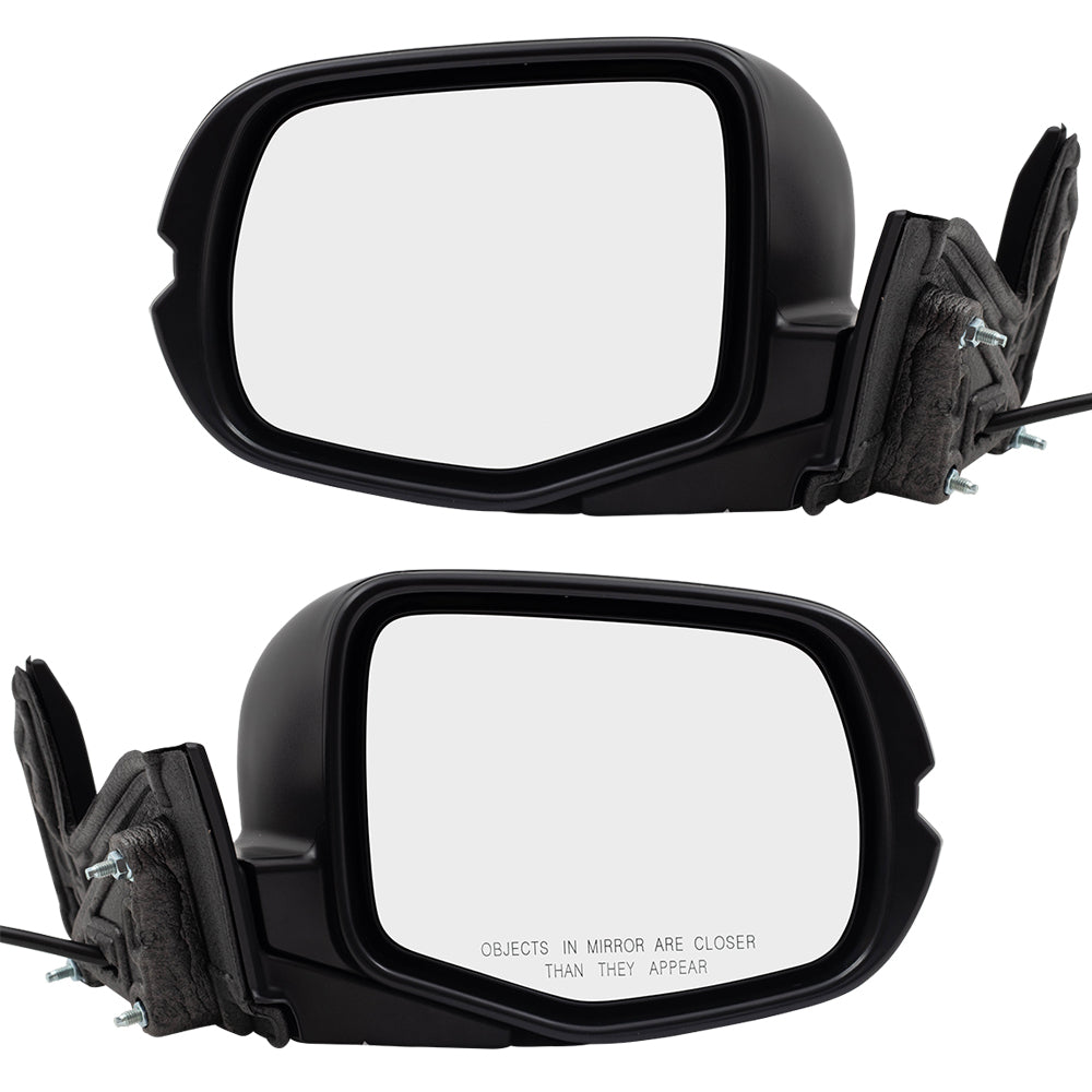 2017-2023 Honda Ridgeline LX/RTL-T AWD Power Door Mirror Assembly Paint To Match Black Manual Folding With Heat Without Signal-Memory-Auto Dimming-RH Side View Camera Set LH+RH 2017-2020 Honda Ridgeline RTL AWD