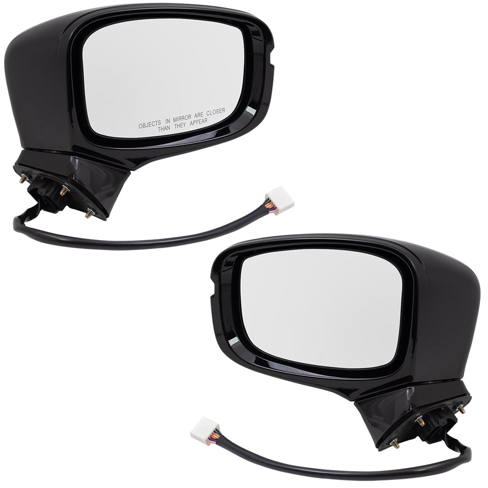 2018-2020 Honda Odyssey Power Door Mirror Assembly Paint To Match Black Power Folding With Heat-Signal-Memory Without Auto Dimming-Side View Camera Set LH+RH