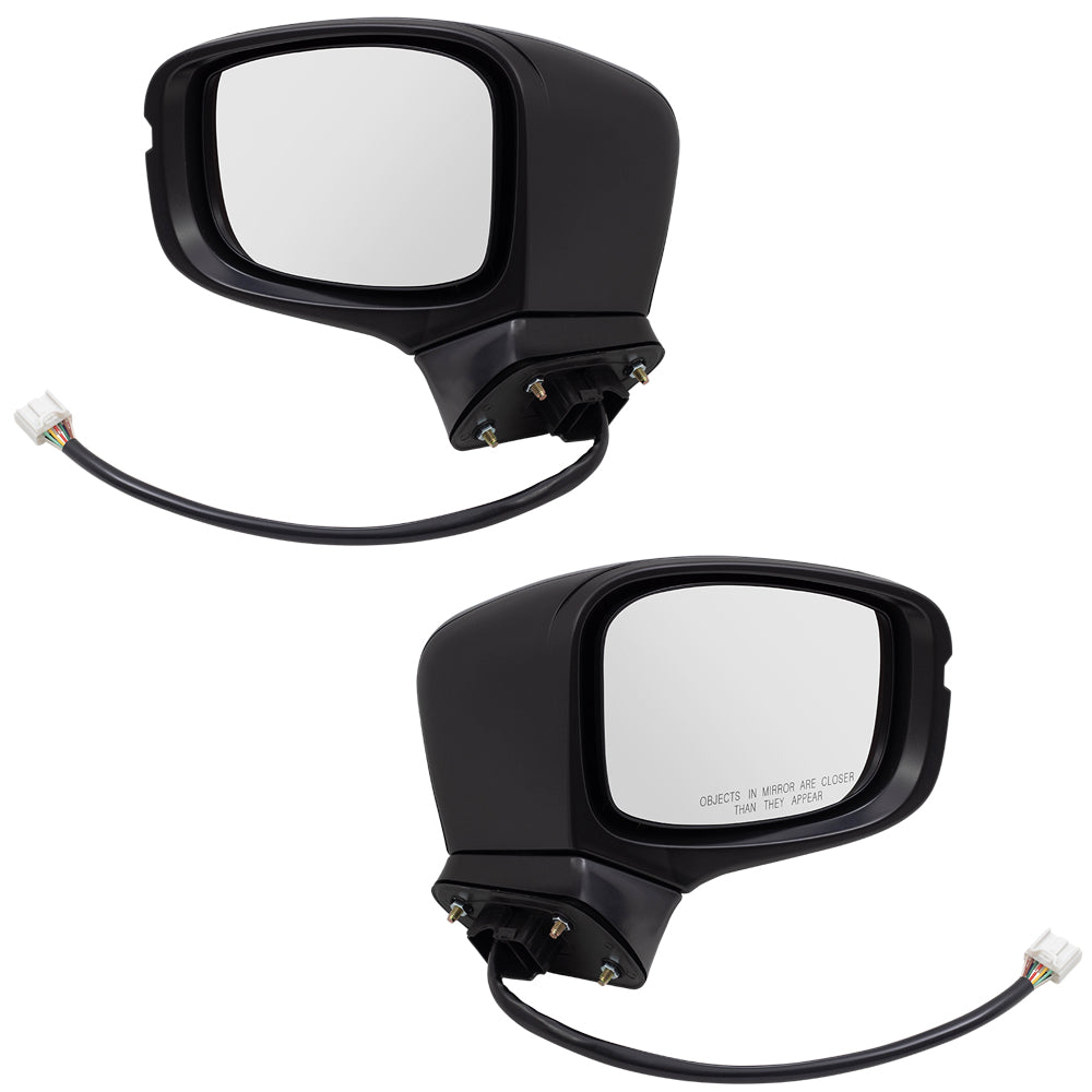 2018-2023 Honda Odyssey Power Mirror Paint To Match Black Manual Folding With Heat-Signal-Memory Without Auto Dimming-RH Side View Camera Set LH+RH