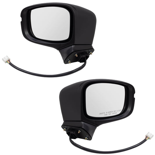 2018-2023 Honda Odyssey Power Mirror Paint To Match Black Manual Folding With Heat-Signal-Memory Without Auto Dimming-RH Side View Camera Set LH+RH