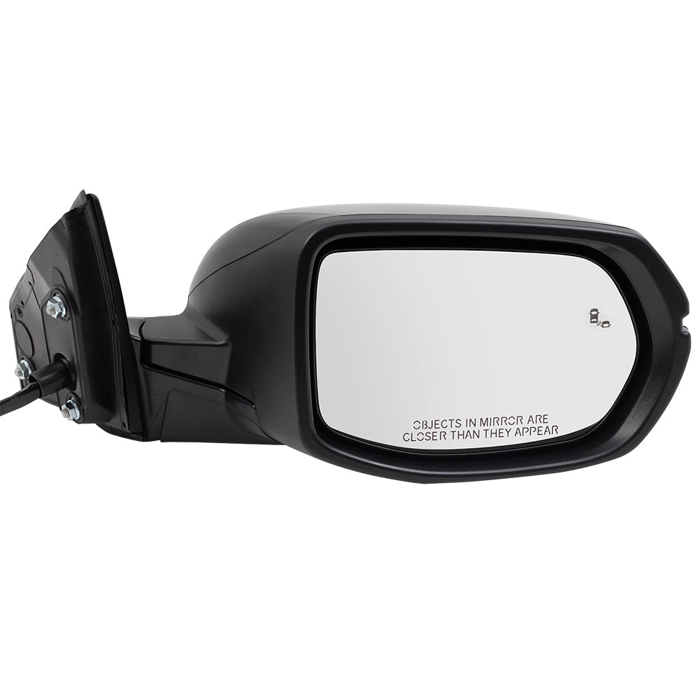 Brock Aftemarket Replacement Driver Left Passenger Right Power Mirror Paint to Match Black with Heat-Signal-Blind Spot Detection Compatible with 2017-2022 Honda CR-V EX/EX-L/Touring/Black Edition