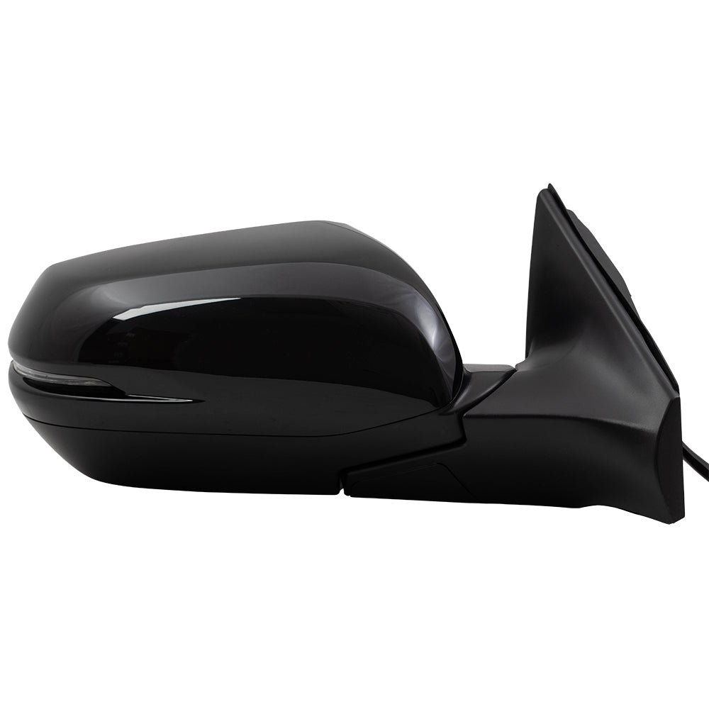 Brock Aftemarket Replacement Passenger Right Power Mirror Paint to Match Black with Heat-Signal-Blind Spot Detection Compatible with 2017-2022 Honda CR-V EX/EX-L/Touring/Black Edition
