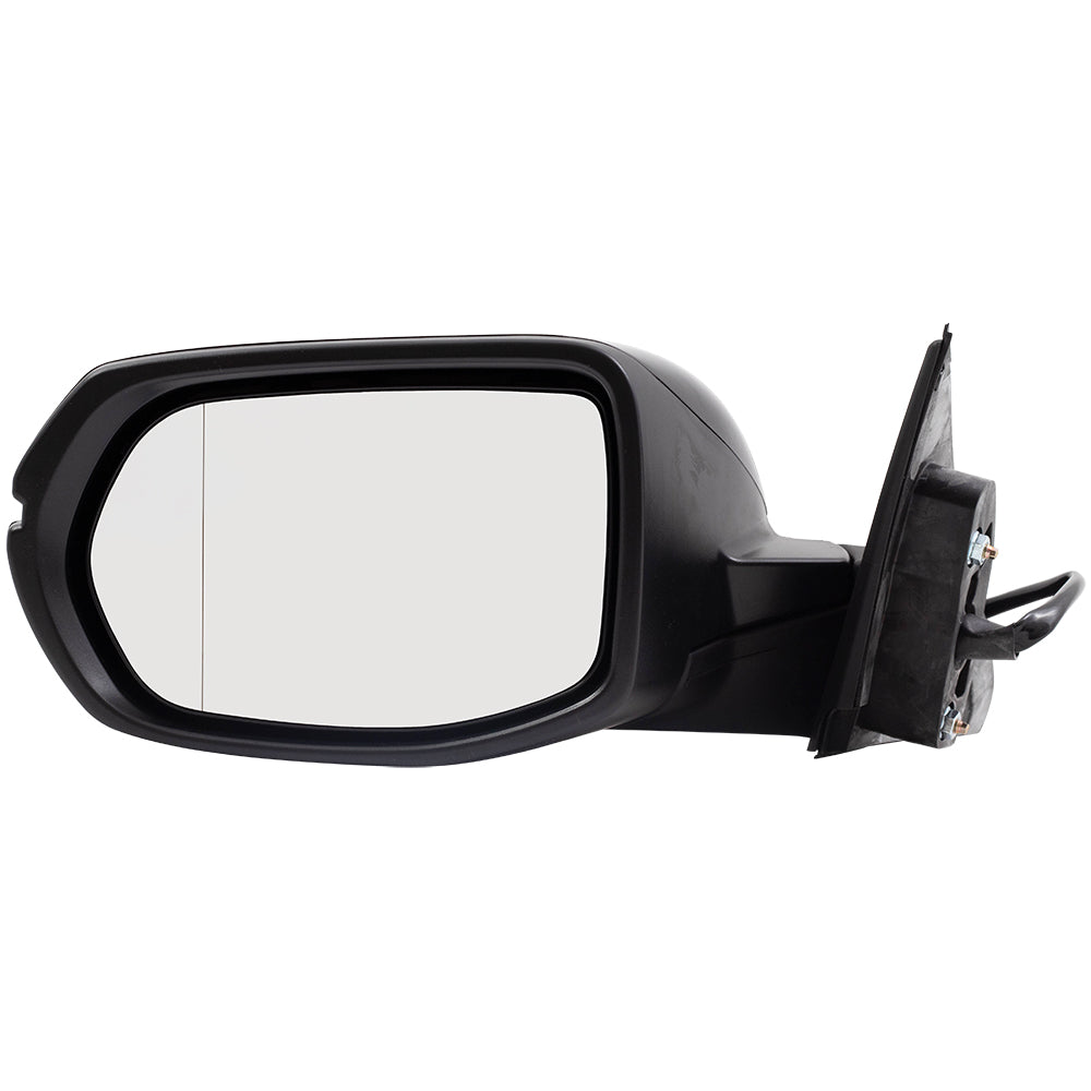 Brock Replacement Drivers Power Side View Mirror Heated w/ Signal Aspherical Glass Compatible with 16-18 HR-V 76258T7W309