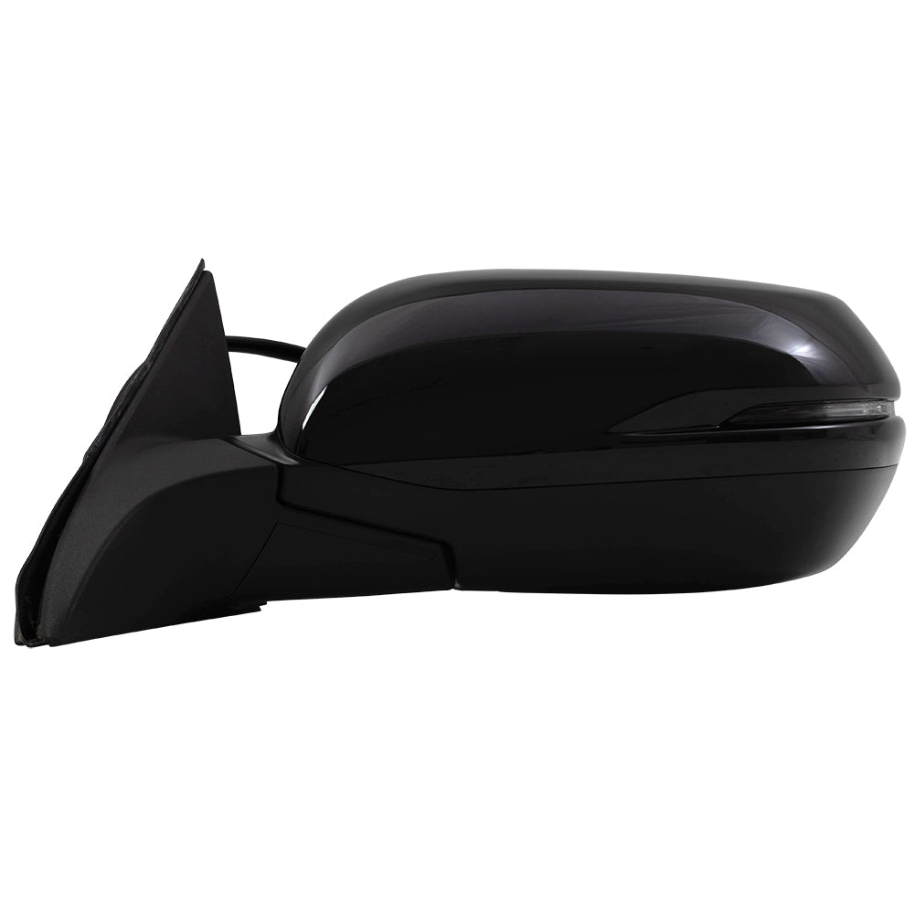 Brock Replacement Drivers Power Side View Mirror Heated w/ Signal Aspherical Glass Compatible with 16-18 HR-V 76258T7W309