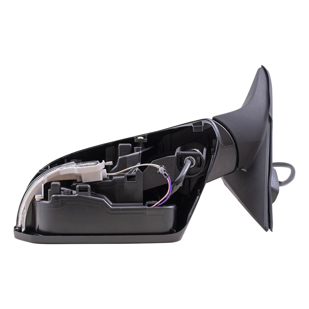 Brock Replacement Drivers Power Mirror w/ Heat Signal Flat Glass Compatible with 2016-2018 HR-V EX EX-L