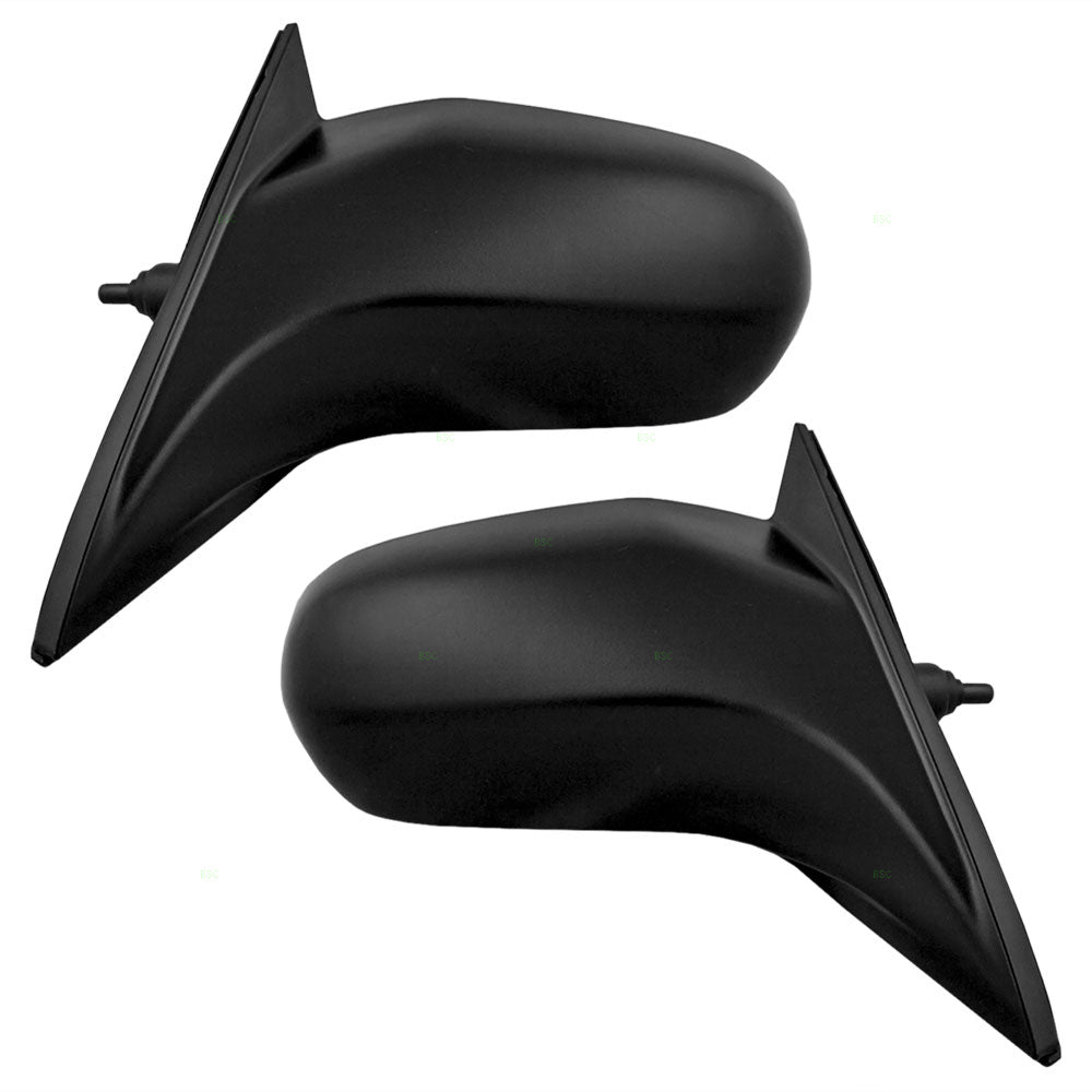 Brock Replacement Driver and Passenger Manual Remote Side View Mirror Compatible with 2001-2005 Civic Coupe 76250-S5P-A01 76200-S5P-A01