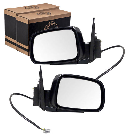 Brock Replacement Pair Set Power Side View Mirrors Compatible with 02-06 CR-V 76250S9AA01 76200S9AA01 76250-S9A-A01 76200-S9A-A01