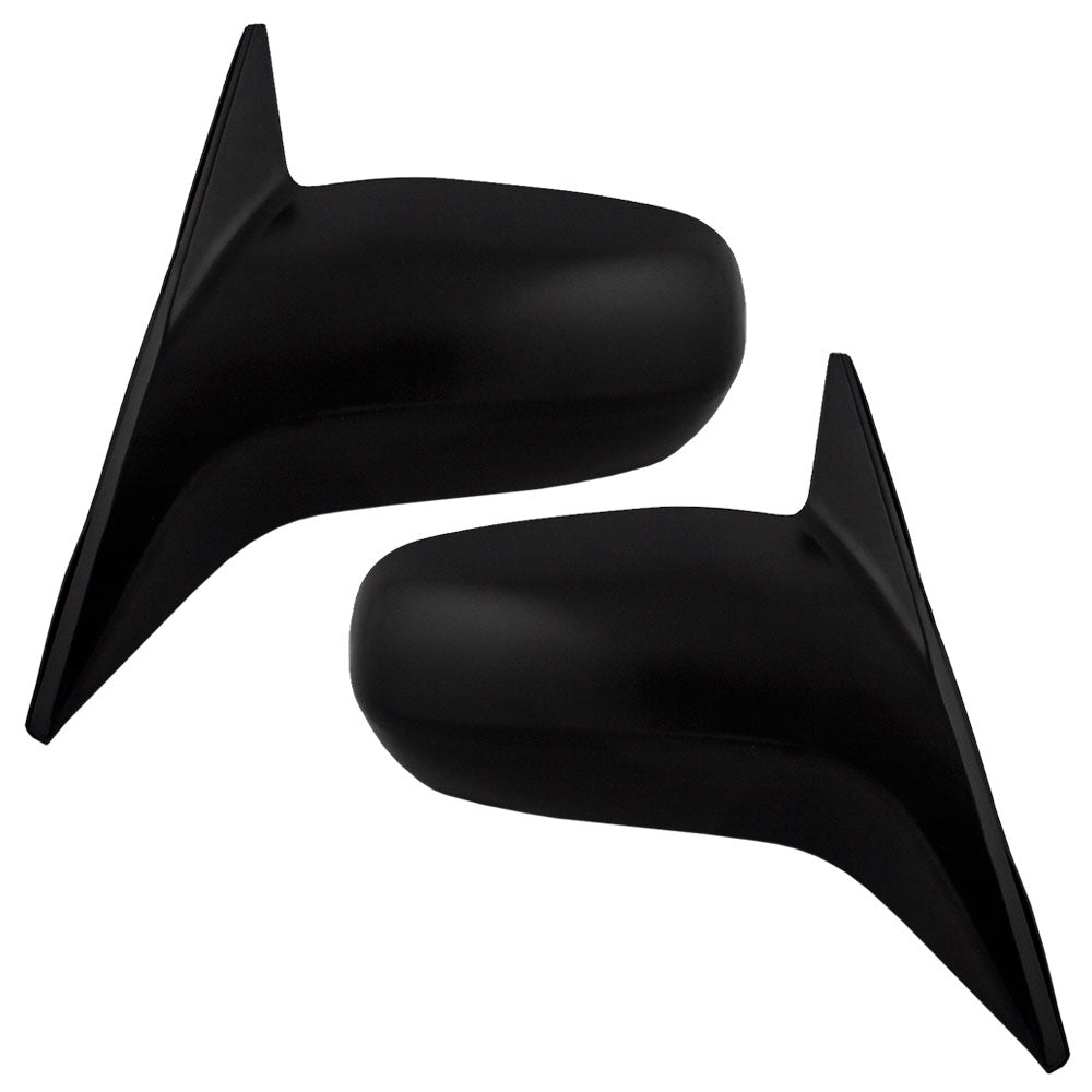 Brock Replacement Driver and Passenger Power Side View Mirrors Ready-to-Paint Compatible with 2001-2005 Civic Sedan 76250-S5D-A11 76200-S5D-A11