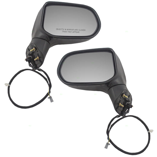 Brock Replacement Driver and Passenger Power Side View Mirrors Ready-to-Paint Compatible with 2006-2011 Civic Sedan 76250-SNE-A02ZC 76200-SNA-A01ZC