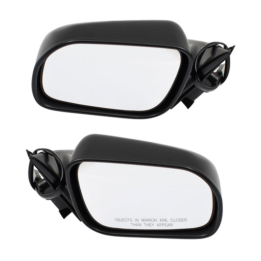 Brock Replacement Pair Set Power Side View Mirrors Compatible with 98-02 Accord Sedan HO1320116 HO1321116 76250S84A21ZF 76200S84A21ZF