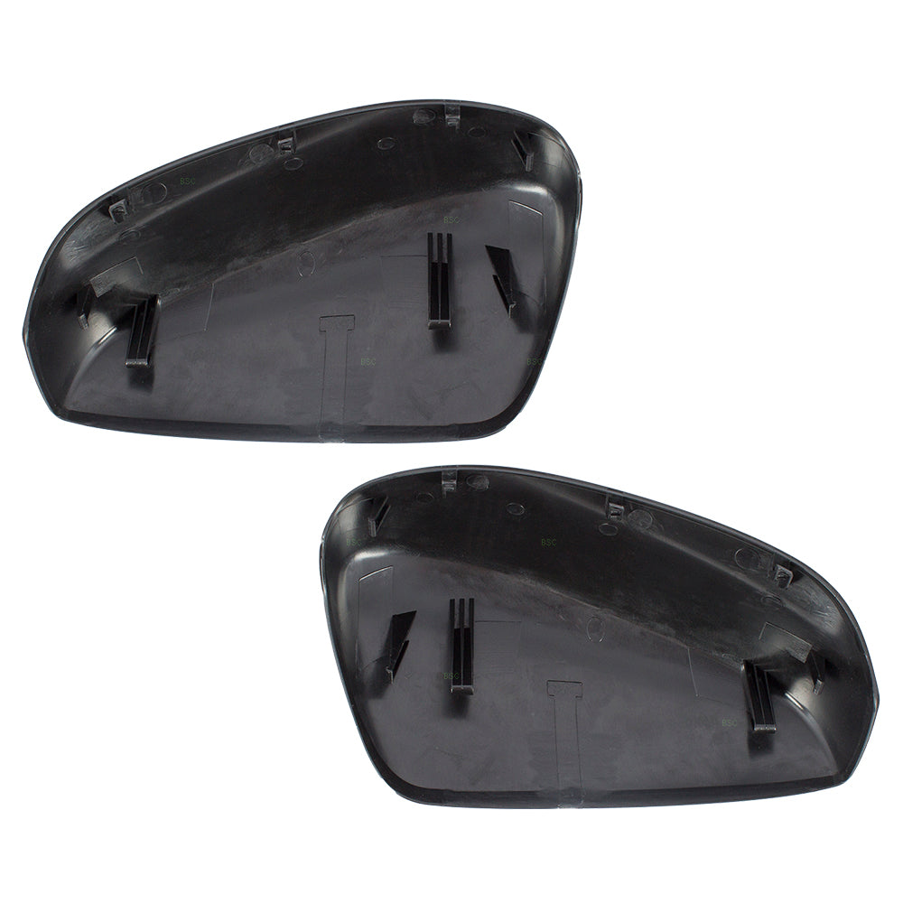 Brock Replacement Pair Set Power Side View Mirrors WITHOUT Lane Departure Warning Compatible with Accord Coupe 76258T3LA21 76205T2FA01
