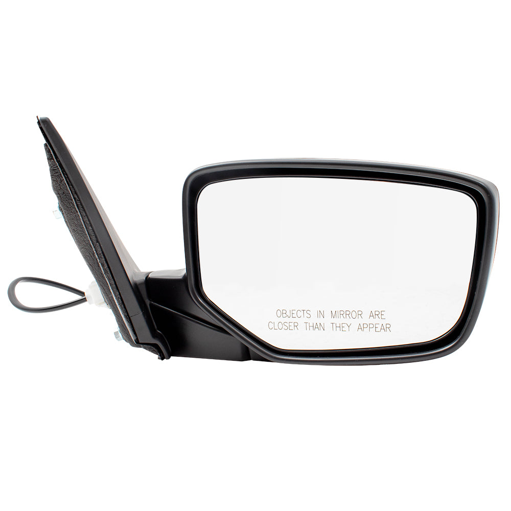 Brock Replacement Pair Set Power Side View Mirrors PTM w/ Cover Non-Heated WITHOUT Signal Compatible with 13-17 Accord Sedan 76253T2FA01 76255T2FA01 76203T2FA01 76205T2FA01