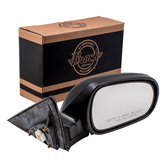 Brock Replacement Passengers Power Side View Mirror w/ Smooth Cover Non Heated Replacement Compatible with 94-01 Integra Coupe 76200ST7A24ZC