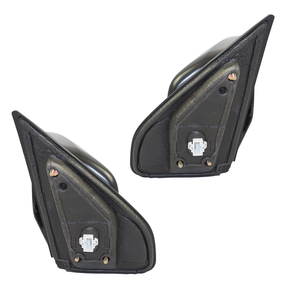 Brock Replacement Pair Set Power Side View Mirrors Compatible with Pilot 76258-SZA-A01ZA 76208SZAA01ZA