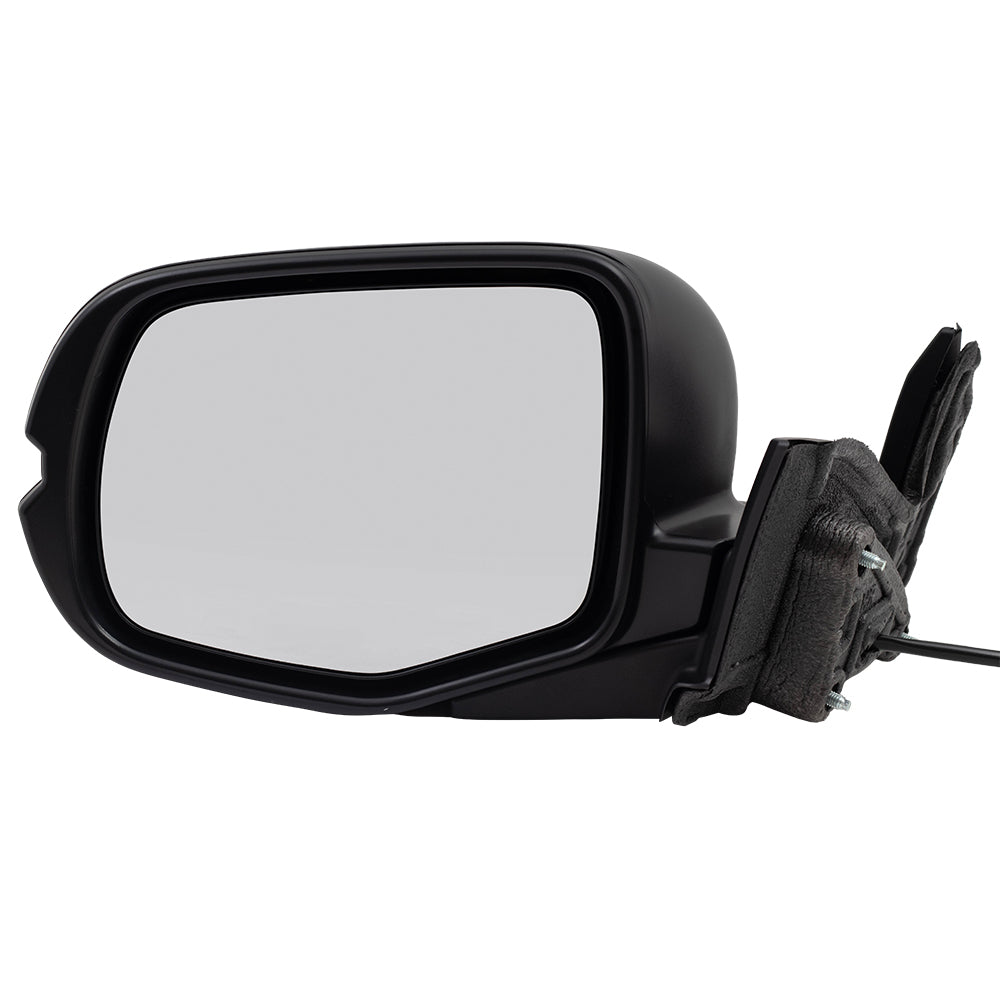 Brock Replacement Side View Mirror Power Manual Folding Textured Driver Compatible with 2016 Pilot 76250TG7A01 76250-TG7-A01