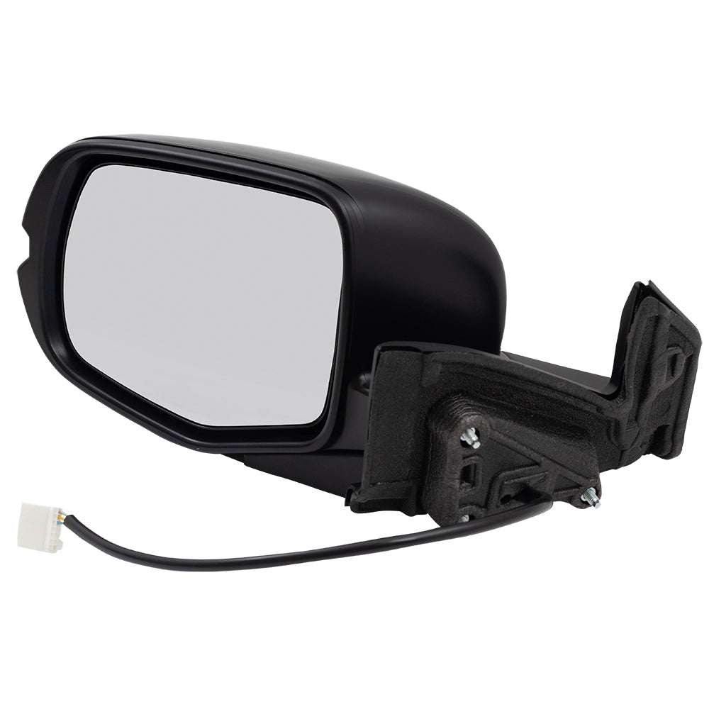 Brock Replacement Side View Mirror Power Manual Folding Textured Driver Compatible with 2016 Pilot 76250TG7A01 76250-TG7-A01