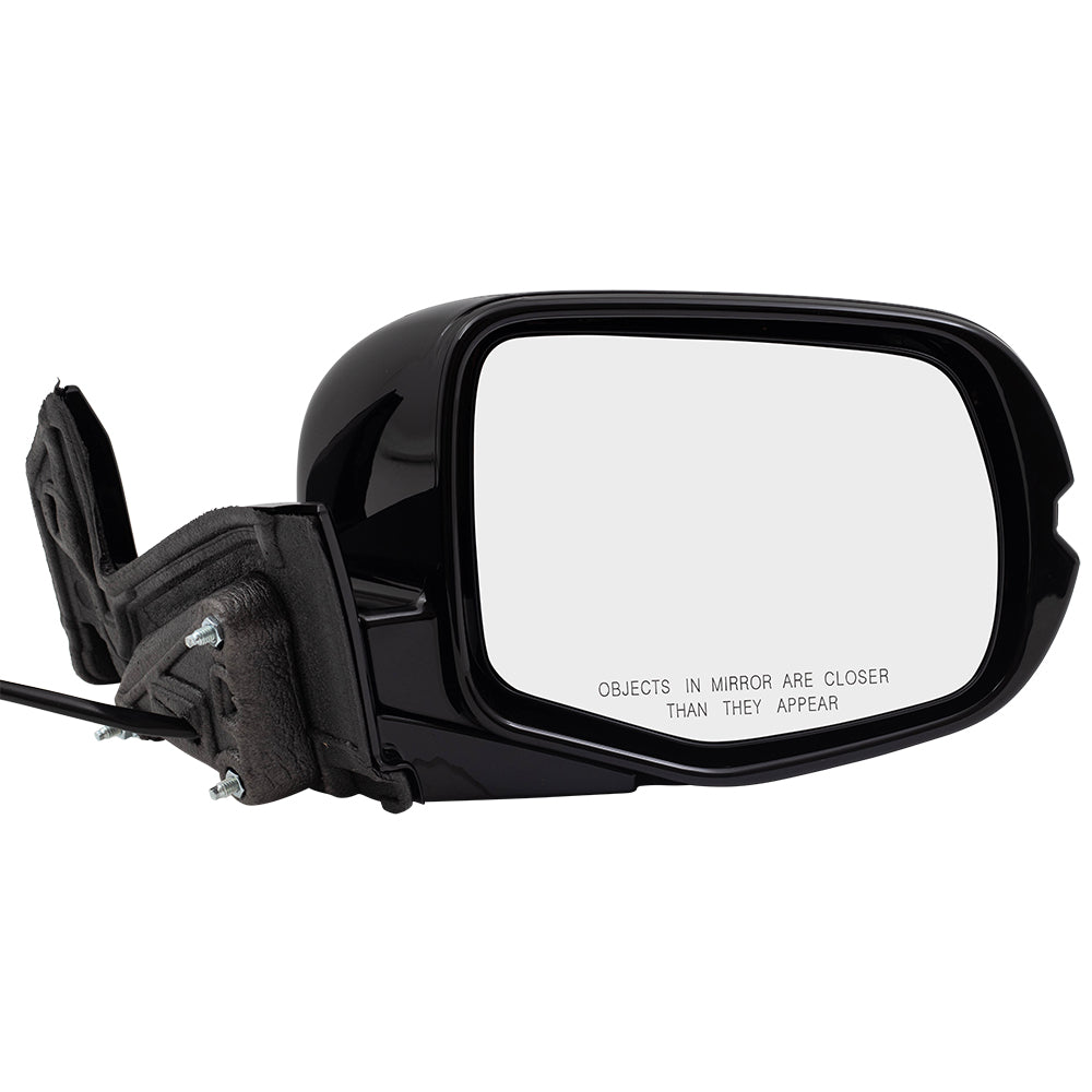 2017-2020 Honda Ridgeline Sport Power Door Mirror Assembly Paint To Match Black Manual Folding Without Heat-Signal-Memory-Auto Dimming-Side View Camera RH