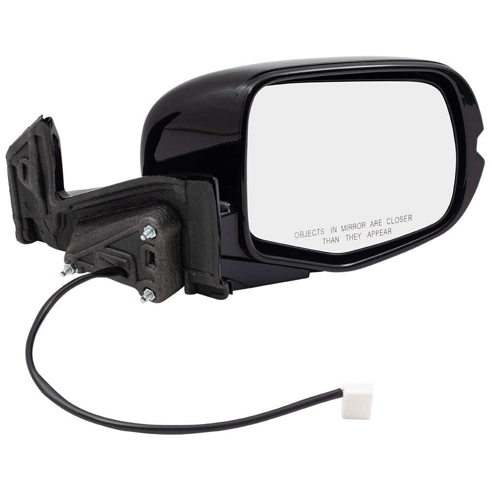 2017-2020 Honda Ridgeline Sport Power Door Mirror Assembly Paint To Match Black Manual Folding Without Heat-Signal-Memory-Auto Dimming-Side View Camera RH