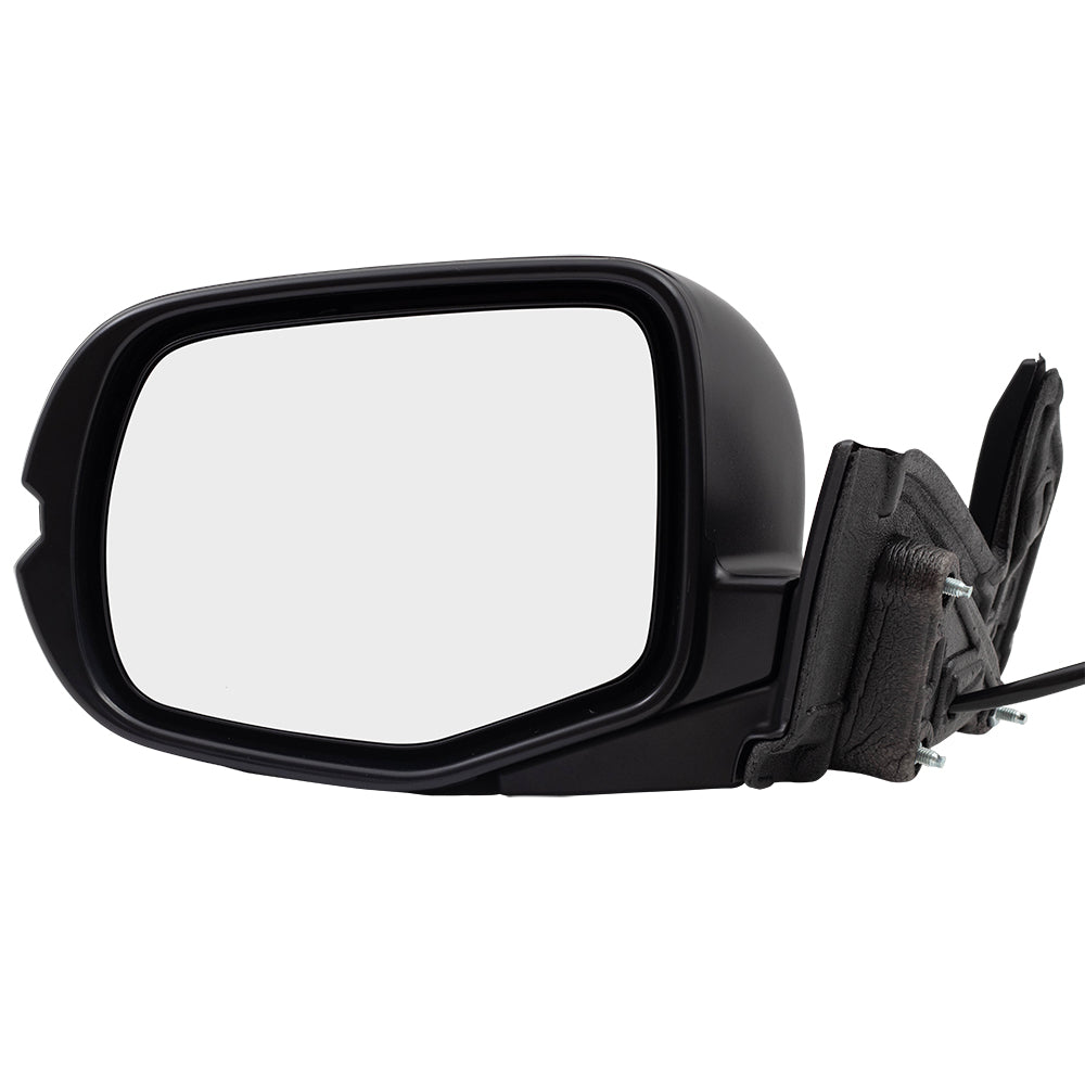 2017-2023 Honda Ridgeline RTL FWD/RTL-T FWD/RTS Power Door Mirror Assembly Paint To Match Black Manual Folding Without Heat-Signal-Memory-Auto Dimming LH 2019-2021 Honda Passport Sport