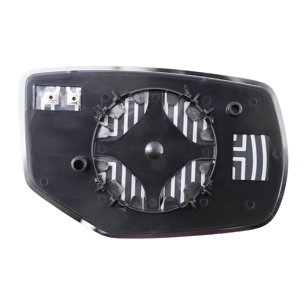 Brock Replacement Driver Side Mirror Glass and Base with Heat Compatible with 2013-2017 Accord & 2014-2017 Accord Hybrid
