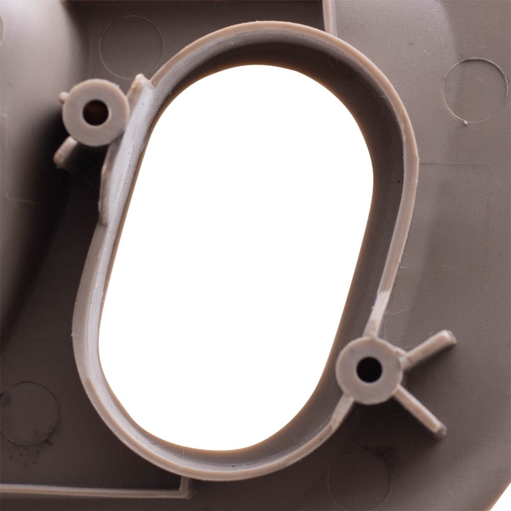 Brock Replacement Pair Set Front Inside Interior Beige Door Handles w/ Holes Compatible with Accord Odyssey HO1352118 HO1353118