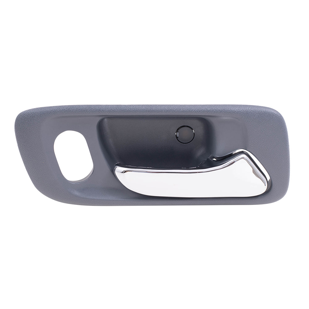 Brock Replacement Passengers Front Inside Interior Gray Door Handle w/ Hole Compatible with Accord Odyssey 72125-S84-A01ZB HO1353124
