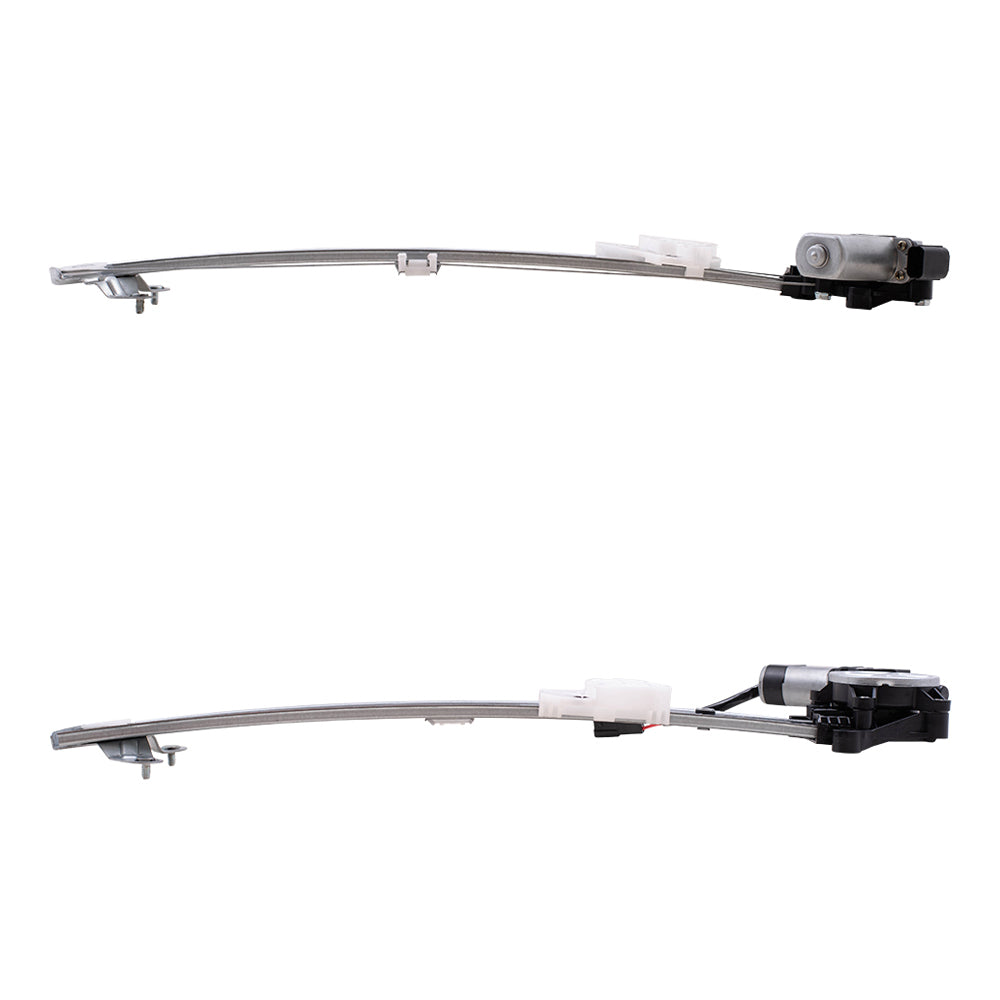 Brock Replacement Front and Rear Driver Side Power Window Regulators with Motor-6 Pin Connector Compatible with 2017-2020 CR-V & 2020 CR-V Hybrid