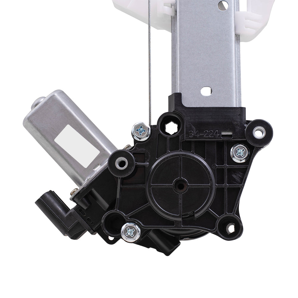 Brock Replacement Front Driver and Passenger Side Power Window Regulators with Motor-6 Pin Connector Compatible with 2017-2020 CR-V & 2020 CR-V Hybrid