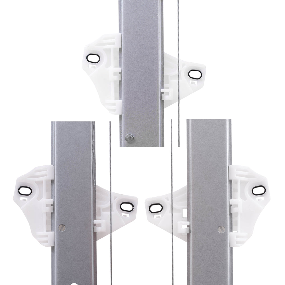 Brock Replacement Driver and Passenger Side Front and Rear Power Window Regulators with Motor 4 Piece Set Compatible with 2017-2020 CR-V LX & 2020 CR-V Hybrid LX