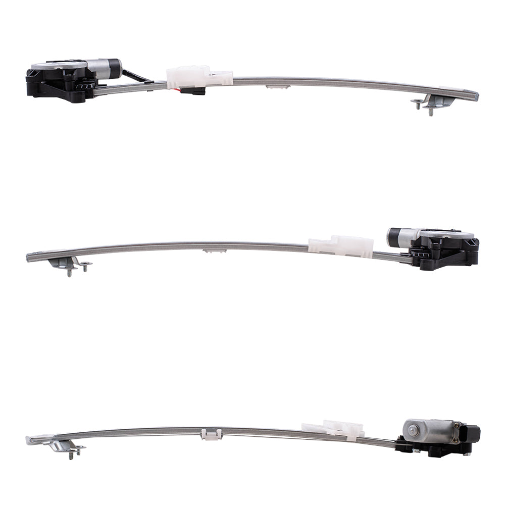 Brock Replacement Driver and Passenger Side Front and Rear Power Window Regulators with Motor 4 Piece Set Compatible with 2017-2020 CR-V LX & 2020 CR-V Hybrid LX