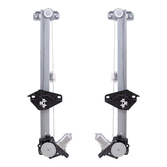 Fits Honda CR-V 06-11 Set of Front Power Window Lift Regulators w/Motors