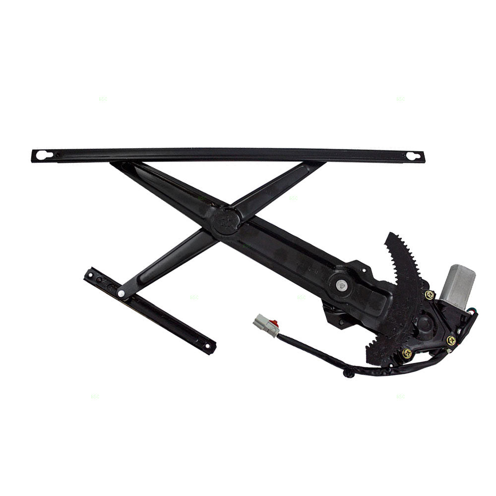 Brock Replacement Passengers Front Power Window Lift Regulator with Motor Assembly Compatible with 93-95 Civic Coupe 72211-SR3-J01