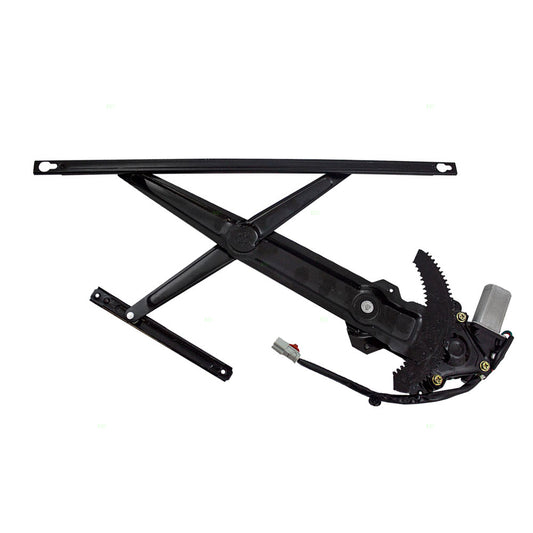 Brock Replacement Passengers Front Power Window Lift Regulator with Motor Assembly Compatible with 93-95 Civic Coupe 72211-SR3-J01